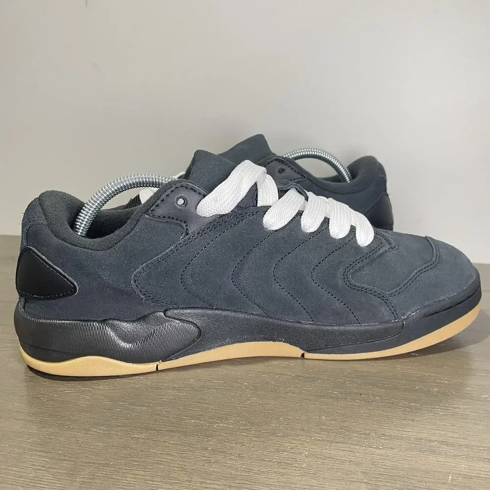 Nike Jordan Mens Size 11 Shoes NEW Session Suede IB3731-001 Black - Gum Sole